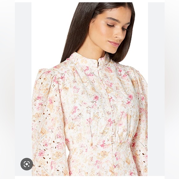 Bardot Hendry Floral Long Sleeve Cotton Minidress size XS/2 - Picture 6 of 14